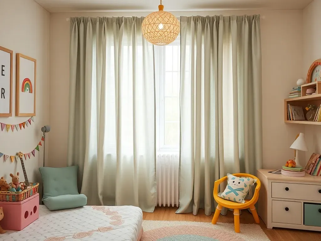 Firany gotowe do pokoju dziecięcego